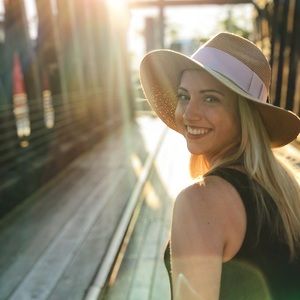 H&M Hat w/ Pink Band